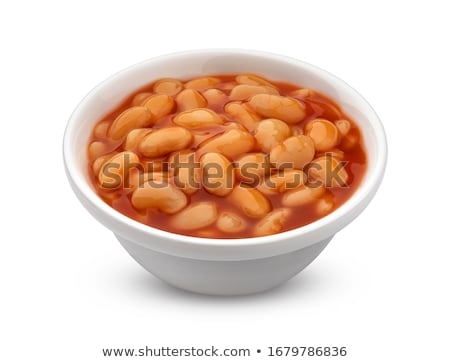 Foto stock: Baked Beans Isolated