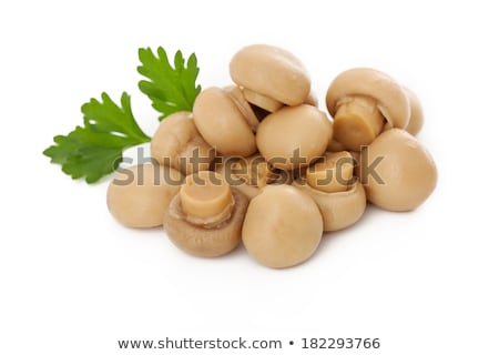 Stock photo: Marinated White Mushrooms