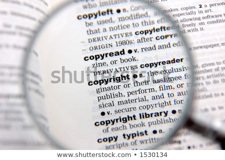 Stockfoto: Copyright Dictionary Definition