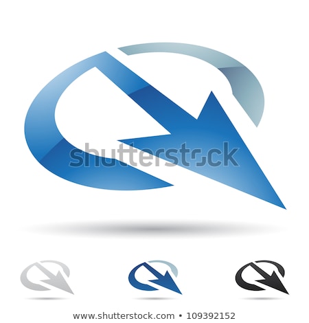 Foto stock: Abstract Vector Illustration Of Compass Icon With Text