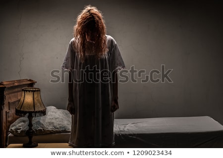 Stockfoto: Satan Halloween Concept With Scary Woman