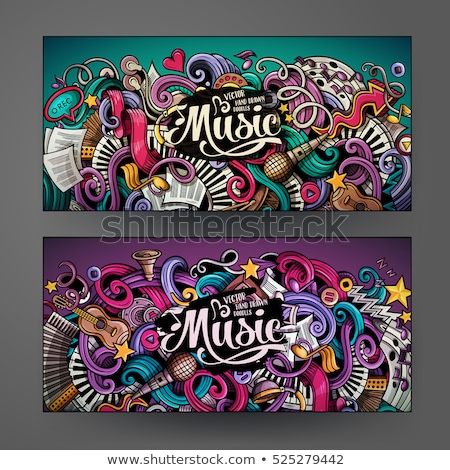 Colorful Music Card Stock photo © balabolka