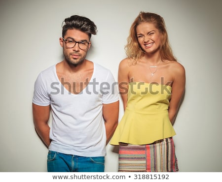 ストックフォト: Muscular Man Posing In Blue Jeans