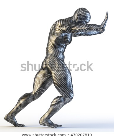 Stock photo: Muscular Man With Reflection Looking Away