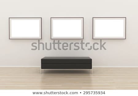 [[stock_photo]]: Empty Gallery With Frame