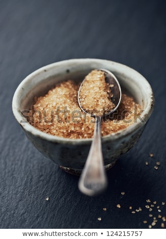 Сток-фото: Brown Sugar In Ceramic Bowl