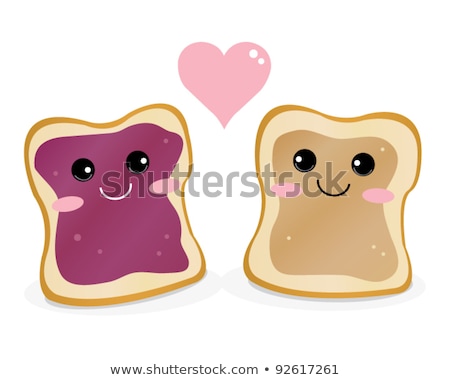 Stok fotoğraf: A Peanut Butter And Jelly Sandwich