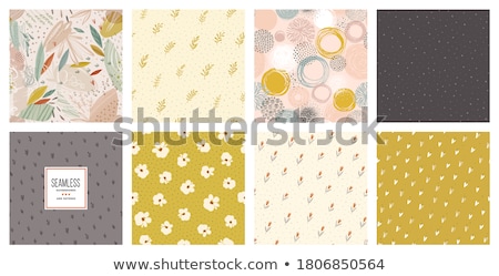 Stock foto: Watercolor Autumn Floral Seamless Pattern