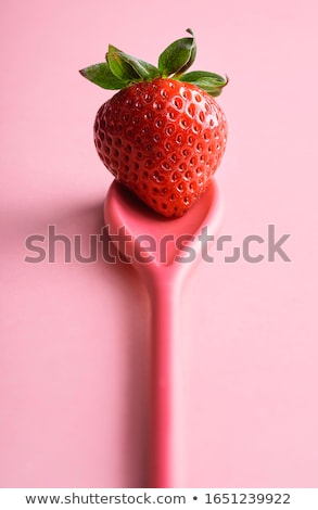 Stok fotoğraf: Single Tasty Ripe Red Strawberry