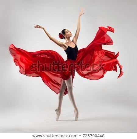 Сток-фото: Dancing Girl In Red Skirt
