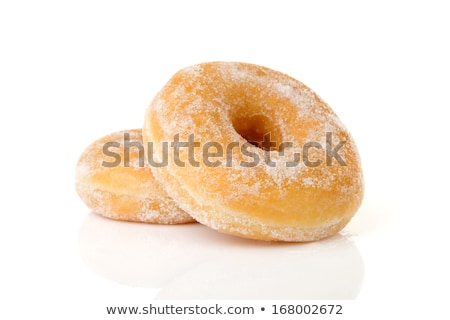 Stock fotó: Two Delicious Sugared Donuts