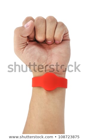 ストックフォト: Red Rfid Bracelet