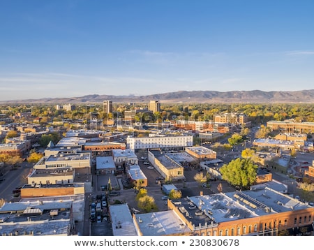 Stockfoto: Aerial Cityscape Of Fort Collins