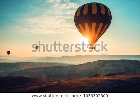 Stock photo: Hot Air Baloon Over Cappadocia At Sunrise Turkey