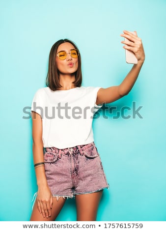 Stock fotó: Sexy Attractive Woman Posing In Studio