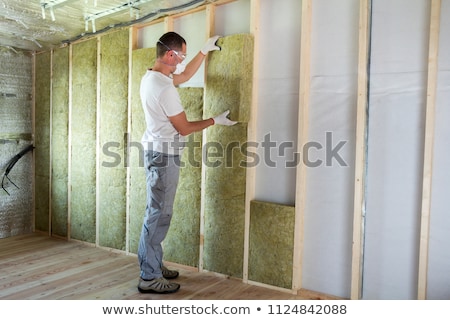 Foto stock: Mineral Wool Thermal Insulation