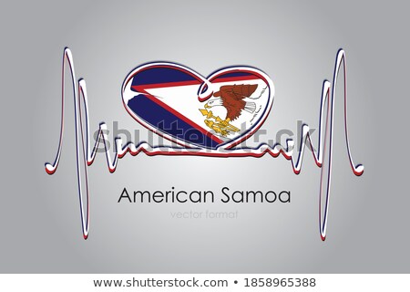 Foto stock: I Love American Samoa Sign