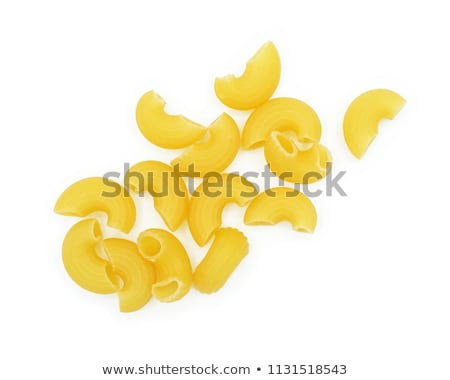 Stock photo: Pile Of Macaroni Uncooked