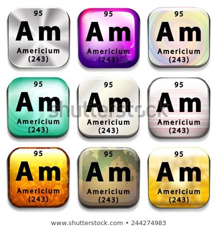 Foto d'archivio: A Periodic Table Showing Americium