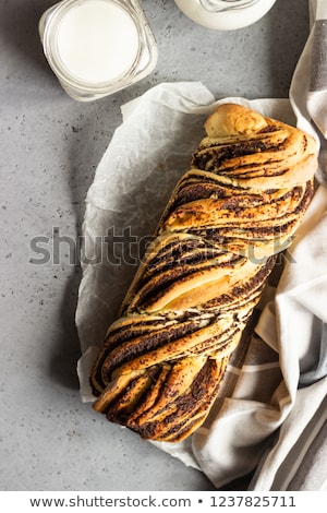 ストックフォト: Braided Poppy Seed Bread Roll