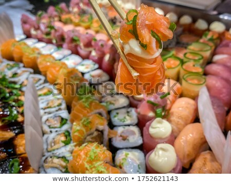 Stock fotó: Sushi Roll Platter Closeup
