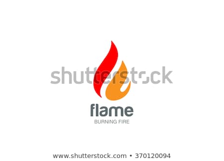 Stock foto: Water Drop And Flame - Icon Design