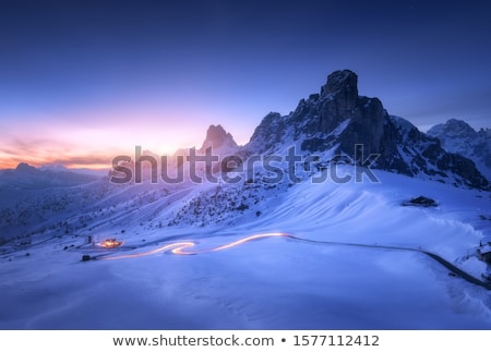 Stock fotó: Snow Covering A Headlight