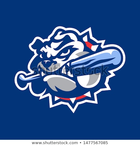 Stockfoto: Bulldog Baseball Sports Mascot