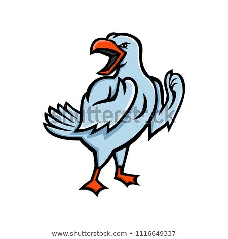 Сток-фото: Angry Seagull Mascot