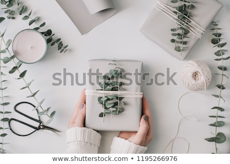 Zdjęcia stock: Spring Concept Wrapping Modern Birthday Gifts Presents