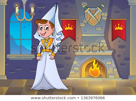 [[stock_photo]]: Medieval Lady In Castle Theme 1