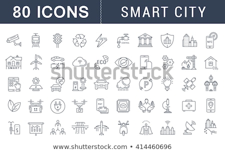 Сток-фото: Smart City Icons Infographics