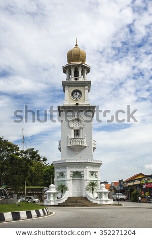 ストックフォト: Queen Victoria Memorial Clock Tower - The Tower Was Commissioned In 1897 During Penangs Colonial D