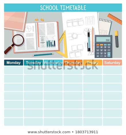 Stock fotó: Pupils And Office Back To School Time Vector