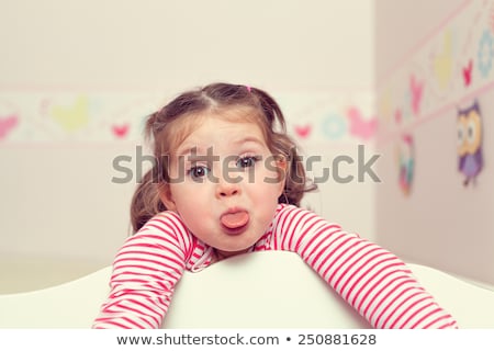 Zdjęcia stock: Beautiful Little Girl On Her Bedroom