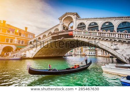 Foto stock: Rialto Bridge Ponte Di Rialto In Venice Italy