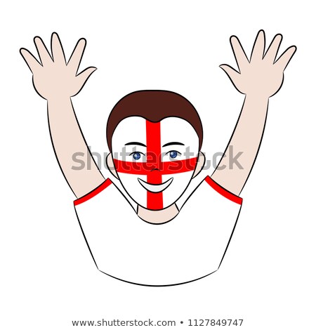 Foto stock: English Sports Fan