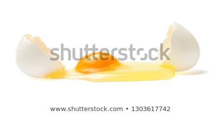 Stock photo: Broken Egg Isolated On White Background