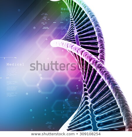 Сток-фото: Dna Spiral - Molecules Background