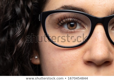 Foto d'archivio: Woman With Glasses Close Up