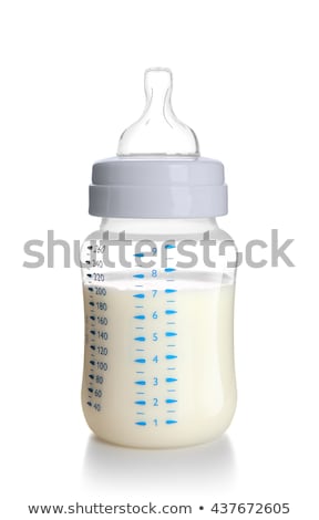 Stock photo: Baby Milk Bottle And Dummy Isolated On White