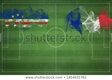 Stok fotoğraf: France And Cabo Verde Flags