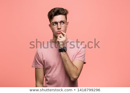 Stock photo: Portrait Of Young Man Thinking