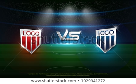 Foto stock: Football Shot In Corner Of Goal