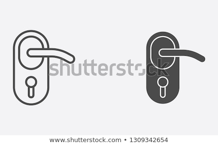 Foto stock: Door Handle Icon