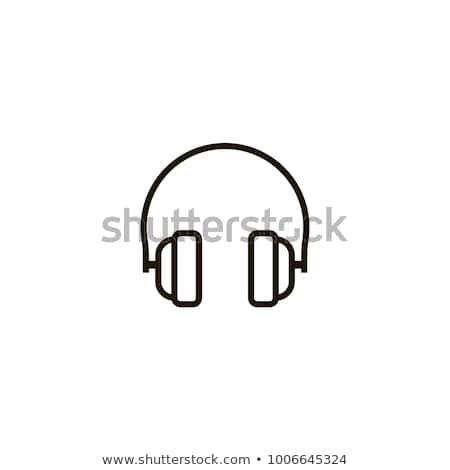 ストックフォト: Headphone Icon Simple Illustration