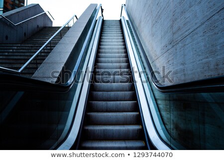 Stock foto: Escalator Stairway To Success