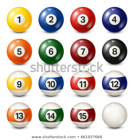 Foto stock: Billiard Balls