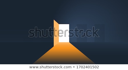 Stock foto: Open Door With Light