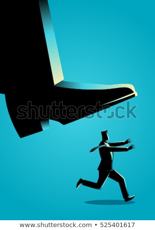 A Businessman Panic Running [[stock_photo]] © rudall30